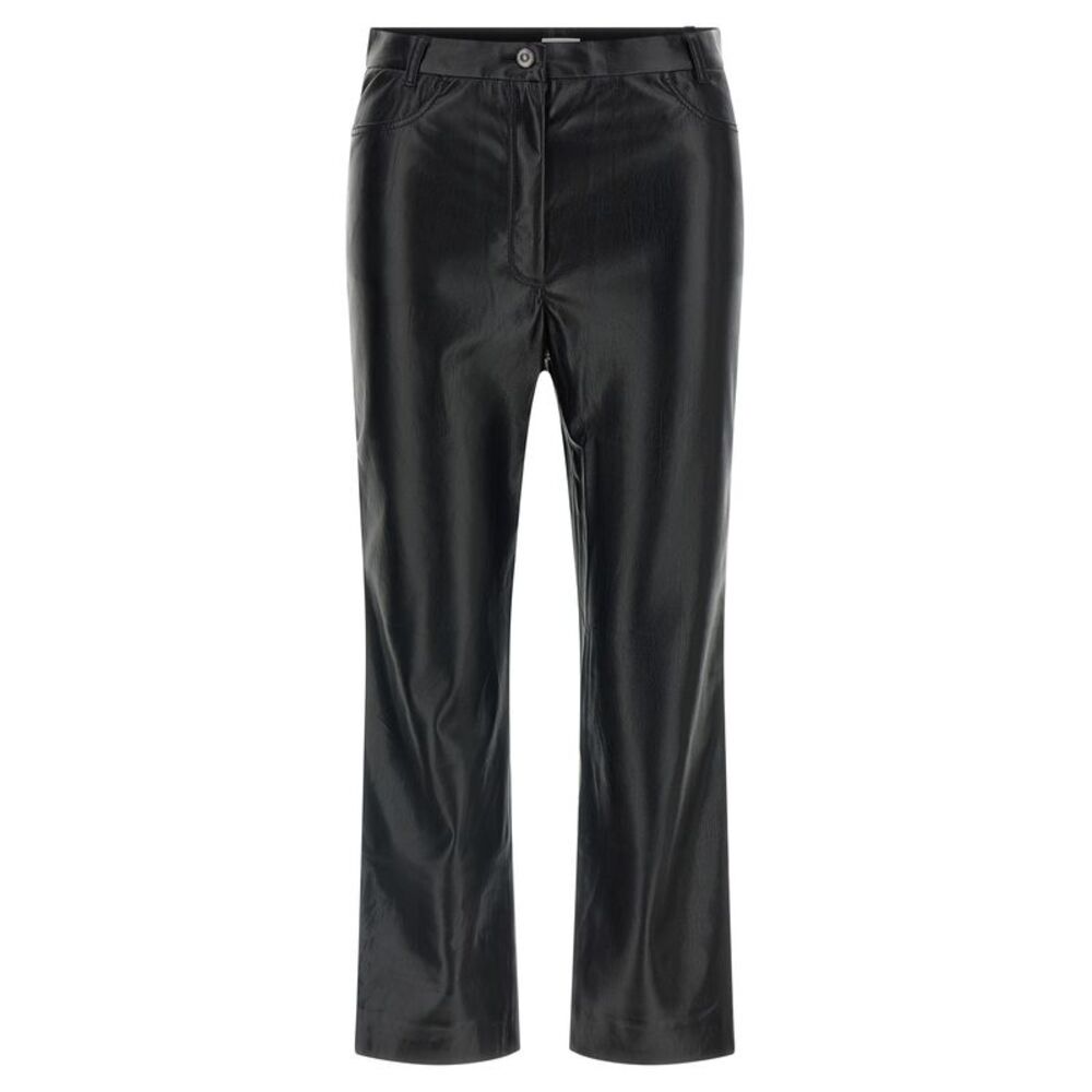 The Andamane Black Polyester Casual Women's Pants